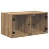 vidaXL Wall Cabinet 68 x 37 x 35 cm Engineered Wood Artisan Oak