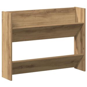 vidaXL Wall Shoe Cabinet Artisan Oak 80x18x60 cm Engineered Wood