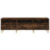 vidaXL TV Cabinet Smoked Oak 150x30x44.5 cm Engineered Wood