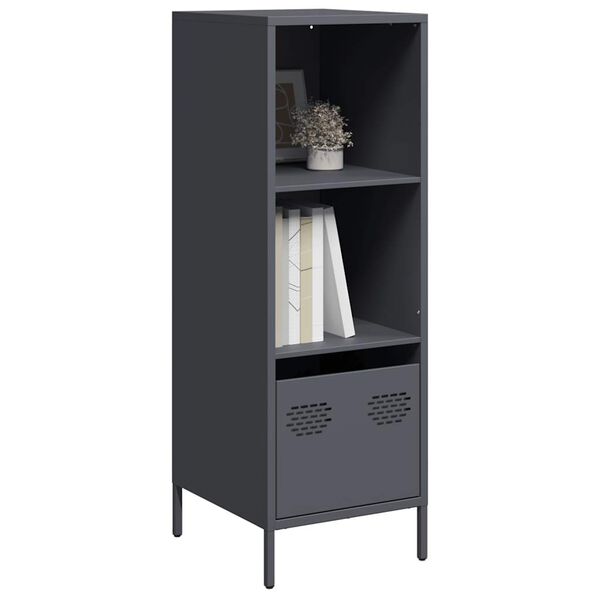 vidaXL Highboard Anthracite 35x39x103.5 cm Steel