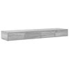 vidaXL Bed Drawers Grey Sonoma 160 x 36.5 x 16.5 cm Engineered Wood
