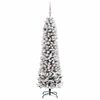 vidaXL Artificial Christmas Tree with 300 LEDs with Stand White 180 cm
