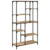 vidaXL Bookshelf 5-Tier 99 x 35.5 x 176 cm Engineered Wood Artisan Oak