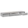 vidaXL Bed Drawers Grey Sonoma 160 x 36.5 x 16.5 cm Engineered Wood