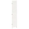 vidaXL Room Divider 3 Panels White Solid Wood Paulownia