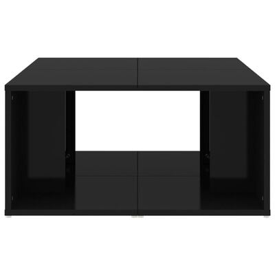 vidaXL Coffee Tables 4 pcs High Gloss Black 33x33x33 cm Engineered Wood