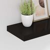 vidaXL Floating Wall Shelves 4 pcs Black 50x23x3.8 cm MDF