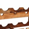 vidaXL Wine Rack Brown 80 x 45 x 33 cm Solid Acacia Wood