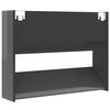 vidaXL Wall Shoe Cabinet High Gloss Grey 80x18x60 cm Engineered Wood