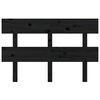 vidaXL Bed Headboard Black 138x3x81 cm Solid Wood Pine
