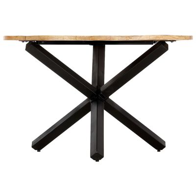 vidaXL Dining Table Round 120x76 cm Solid Mango Wood