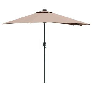 vidaXL Garden Parasol Taupe 294 x 150 x 223 cm Fabric