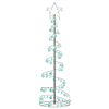vidaXL LED Christmas Tree with Baubles 120 LEDs Warm White 180 cm