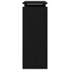 vidaXL Console Table Black Oak 80 x 30 x 80 cm Engineered Wood