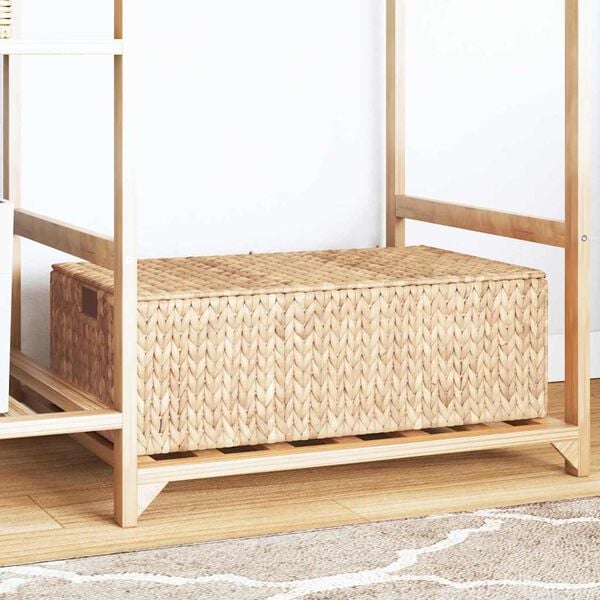 vidaXL Storage Box Natural 60 x 38 x 20 cm Water hyacinth