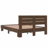 vidaXL Bed Frame without Mattress Brown Oak 120x200 cm