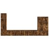 vidaXL TV Wall Cabinet Set Wall-mounted 6 pcs Smoked Oak
