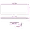 vidaXL Window Sill White 140 x 50 x 4.5 cm PVC