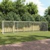 vidaXL Dog Cage Silver 800 x 200 x 200 cm Galvanised Steel