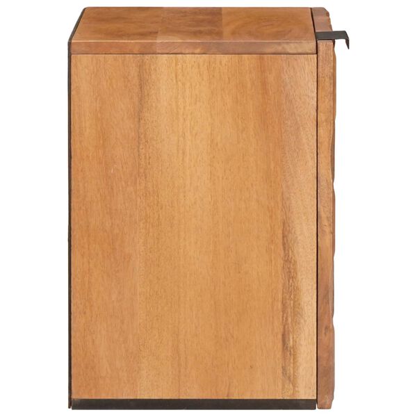 vidaXL Bathroom Hanging Cabinet Brown 38 x 33 x 48 cm Solid Mango Wood