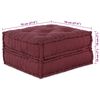 vidaXL Modular Sofa 2 pcs Maroon 140 x 70 x 36 cm Fabric
