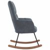 vidaXL Rocking Chair Dark Grey 78 x 61 x 98 cm Velvet