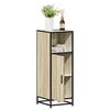 vidaXL Bathroom Cabinet Sonoma Oak 35x37.5x100 cm Engineered Wood