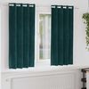 vidaXL Blackout Curtains 2 pcs Dark Green 140 x 175 cm Velvet