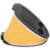 vidaXL Foot Pump 26x18 cm PP and PE Grey and Yellow