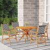 vidaXL 5 Piece Garden Dining Set Solid Wood Acacia