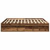 vidaXL Bed Frame without Mattress Old Wood 200x200cm Engineered Wood
