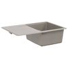 vidaXL Sink Grey 670 x 460 mm 80% Quartz and 20% Resin