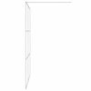 vidaXL Walk-in Shower Wall Silver 140x195 cm Clear ESG Glass
