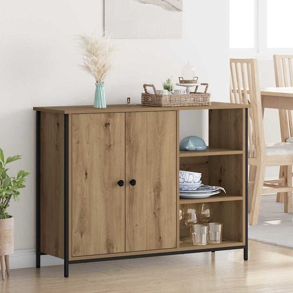 vidaXL Sideboard Artisan Oak 100 x 33 x 75 cm Engineered Wood