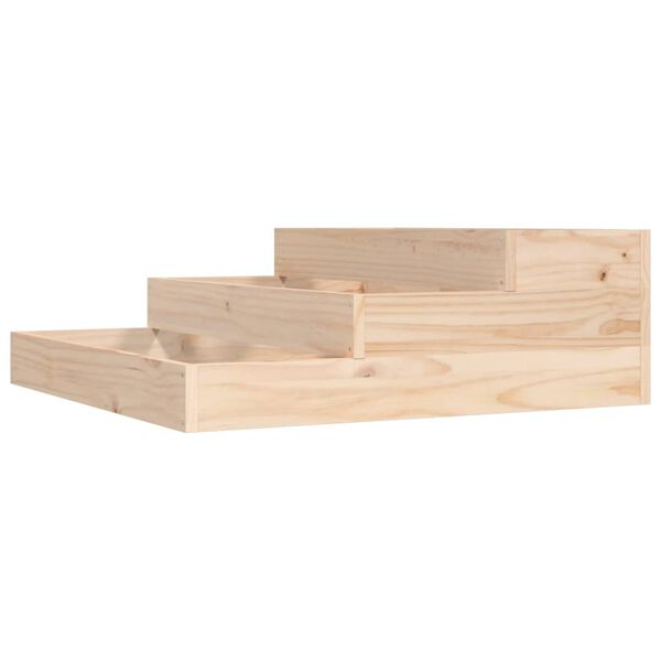 vidaXL Planter 78x78x27 cm Solid Wood Pine