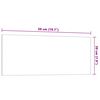 vidaXL Wall-mounted Magnetic Board White 50x20 cm Tempered Glass