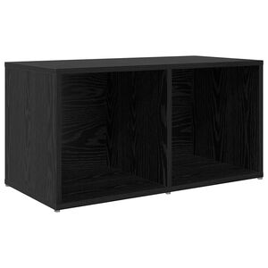 vidaXL TV Cabinet Set Black 72 x 35 x 37 cm Engineered Wood