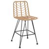vidaXL Bar Stools 2 pcs 45x56x103.5 cm PE Rattan and Steel