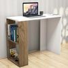 Homemania Computer Desk Nano 90x40x75 cm White and Walnut
