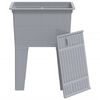vidaXL Laundry Tub Grey 59x41x75 cm Resin