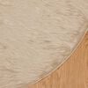 vidaXL Faux Sheepskin Rug Tafalla Beige &Oslash; 80 cm Polyester