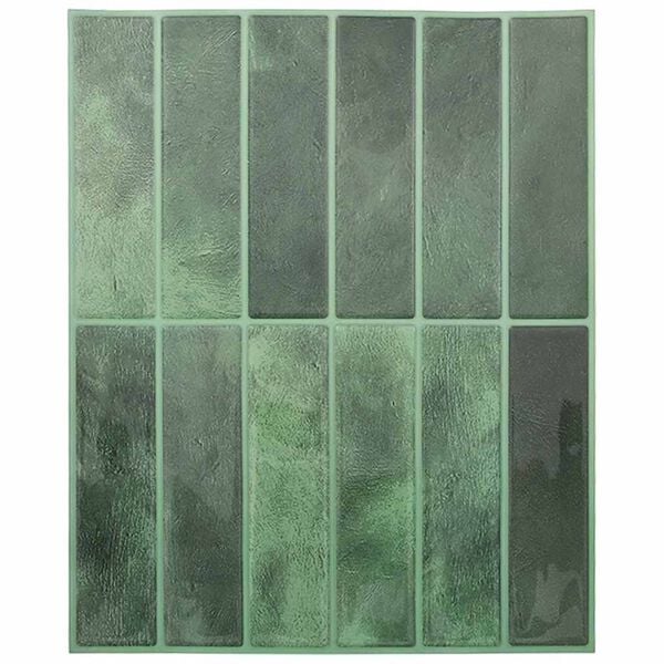 vidaXL Rectangular Tile 20 pcs Dark Green 29 x 23 x 0.08 cm