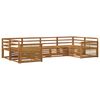 vidaXL Outdoor Sofa Set 6 pcs Natural