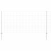 vidaXL Outdoor Wild Fence with Posts 25 x 1 m Galvanised Steel Silver