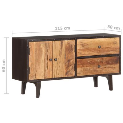 vidaXL Sideboard 115x30x60 cm Solid Reclaimed Wood