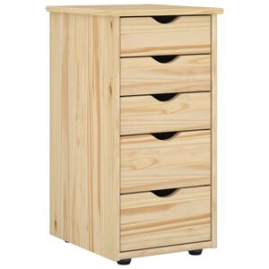 vidaXL Cabinet Brown 34 x 39 x 61.5 cm Solid Pine Wood