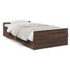 vidaXL Bed Frame with Drawers without Mattress Brown Oak 100x200 cm