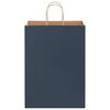 vidaXL Paper Bags 250 pcs with Handles Blue 32x17x44 cm