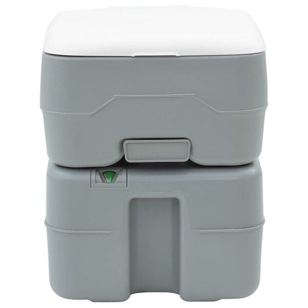 vidaXL Camping Toilet Grey 41.5 x 36.5 x 42 cm Plastic