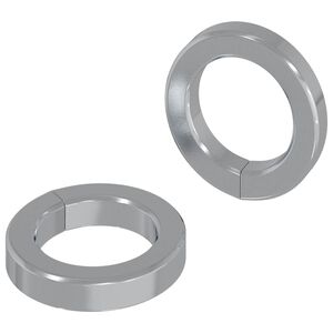vidaXL Spring Washer 2 pcs White 13 x 1 mm Iron